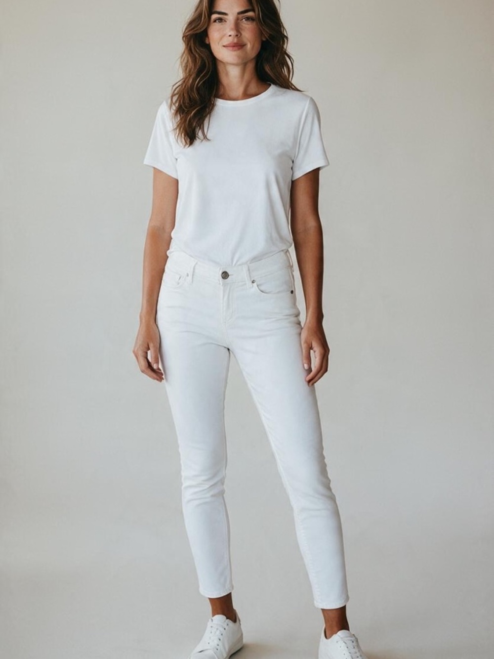 Lilly Pulitzer White Ankle Crop Skinny Jeans